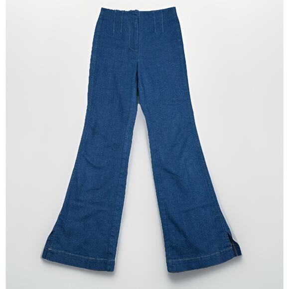 Jason Wu Jeans Blue Denim Flare High Rise Medium Wash Women's Size 2 Stretch - Picture 1 of 10